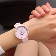 Load image into Gallery viewer, Lovely Cat Silicone Wrist Watch Women