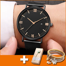 Load image into Gallery viewer, Black Quartz Watch Women