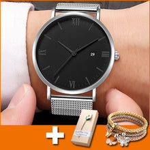 Load image into Gallery viewer, Black Quartz Watch Women
